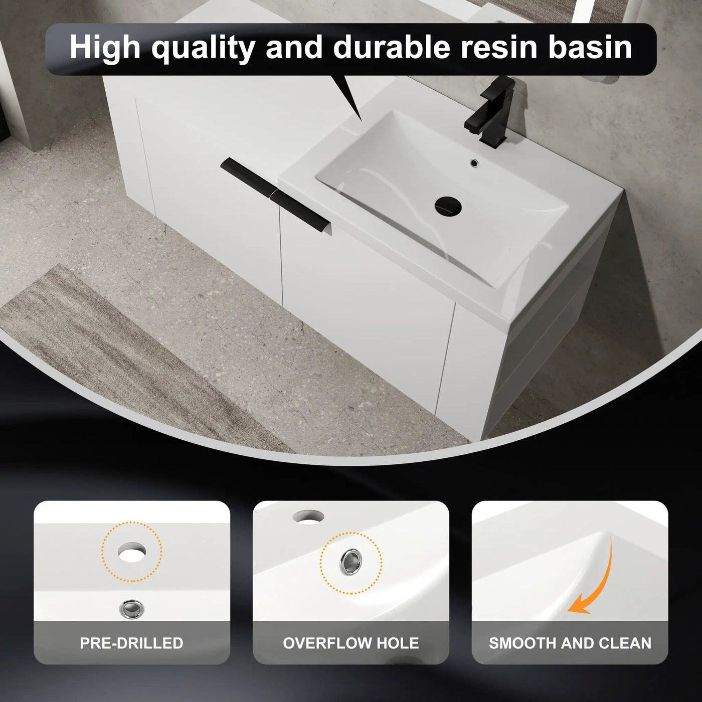 Modern Bathroom Vanity Sink Combo With Spacious Storage by HouseOfZazla