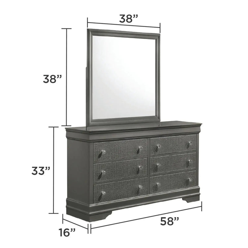 Blaze - Modern 6 Drawer Dresser by HouseOfZazla