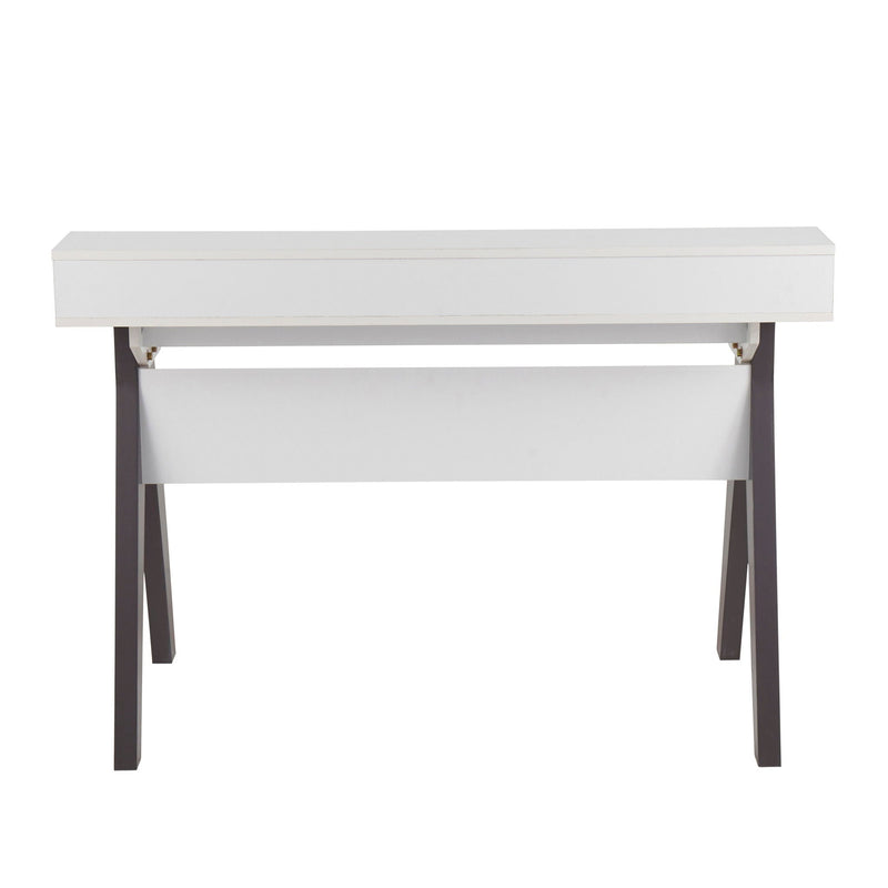 Wishbone - Contemporary Desk - Gray / White by HouseOfZazla