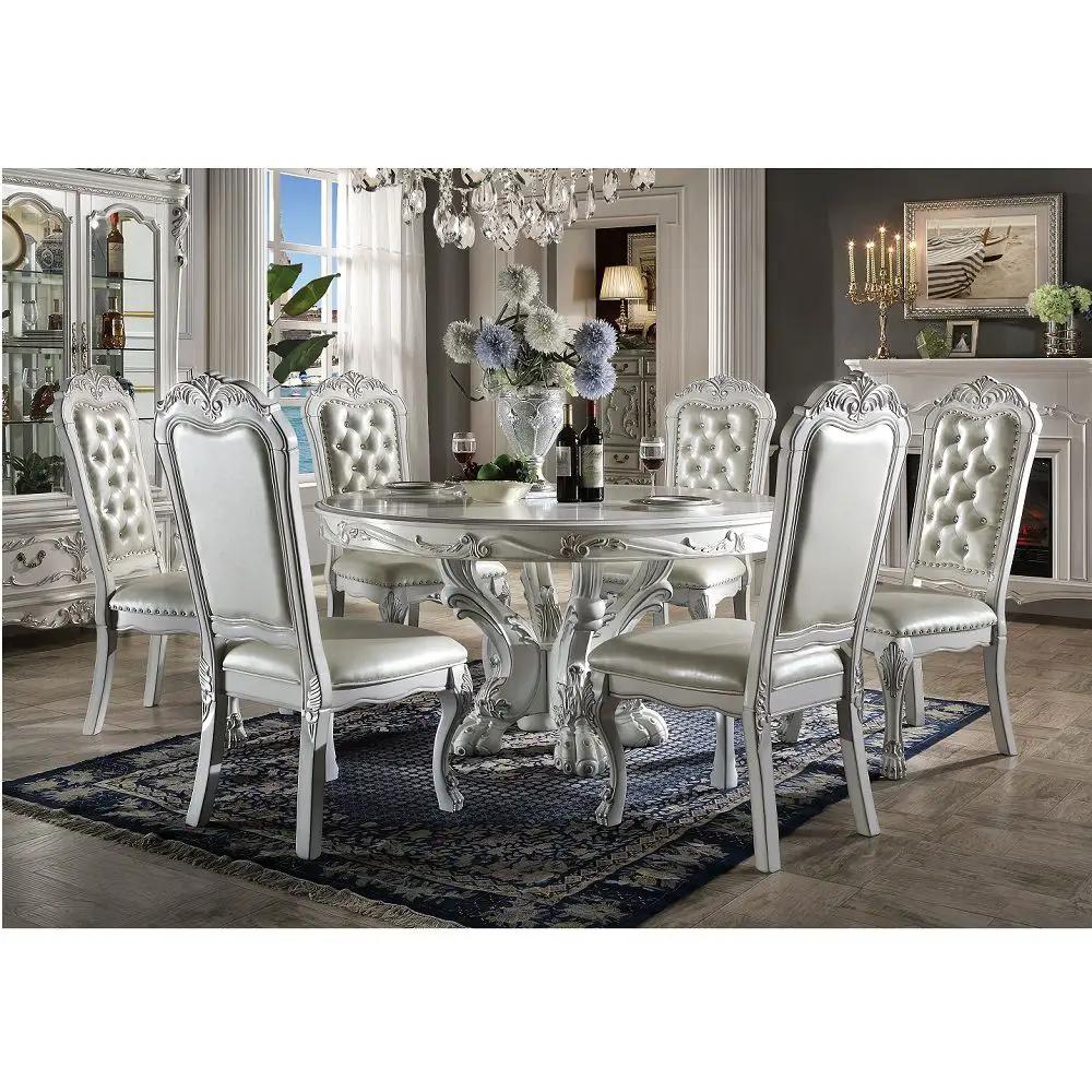 Dresden - Round Dining Table - Bone White by Unique Piece Furniture