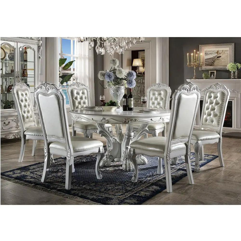 Dresden - Round Dining Table - Bone White by Unique Piece Furniture