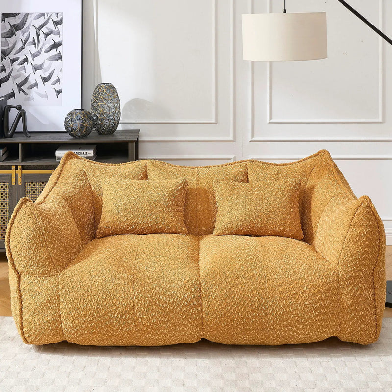 Comfortable Dual Beanbag Chair With High Resilience Foam Core For 2 People by HouseOfZazla