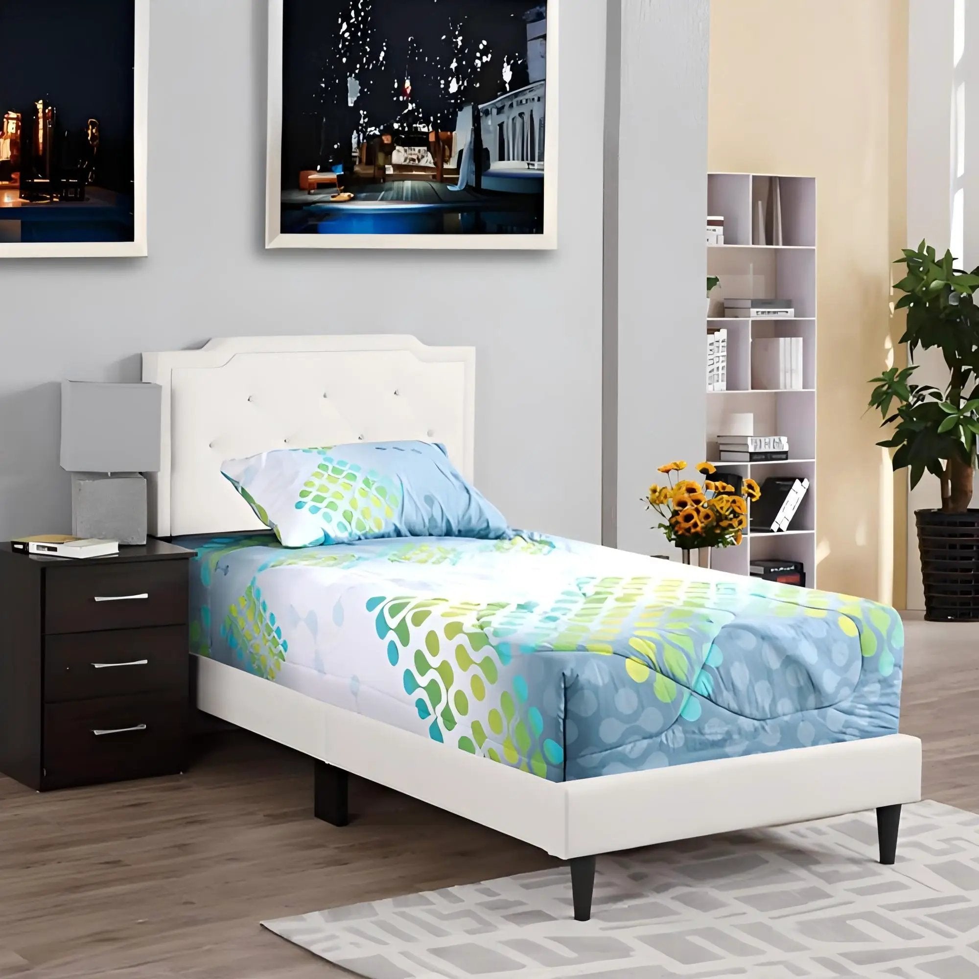 Button Tufted Bed Charming For Cozy Spaces by HouseOfZazla