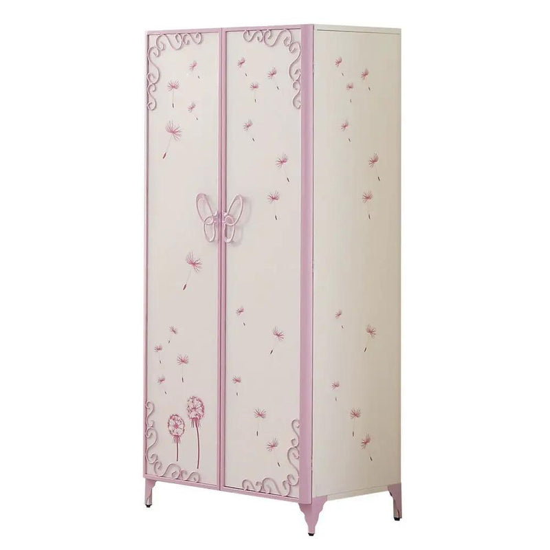 Priya II Synthetic Leather Purple Wardrobe by HouseOfZazla