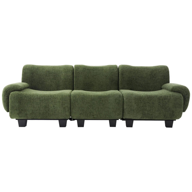 3 Seater Sofa Couch With Curved Armrests by HouseOfZazla