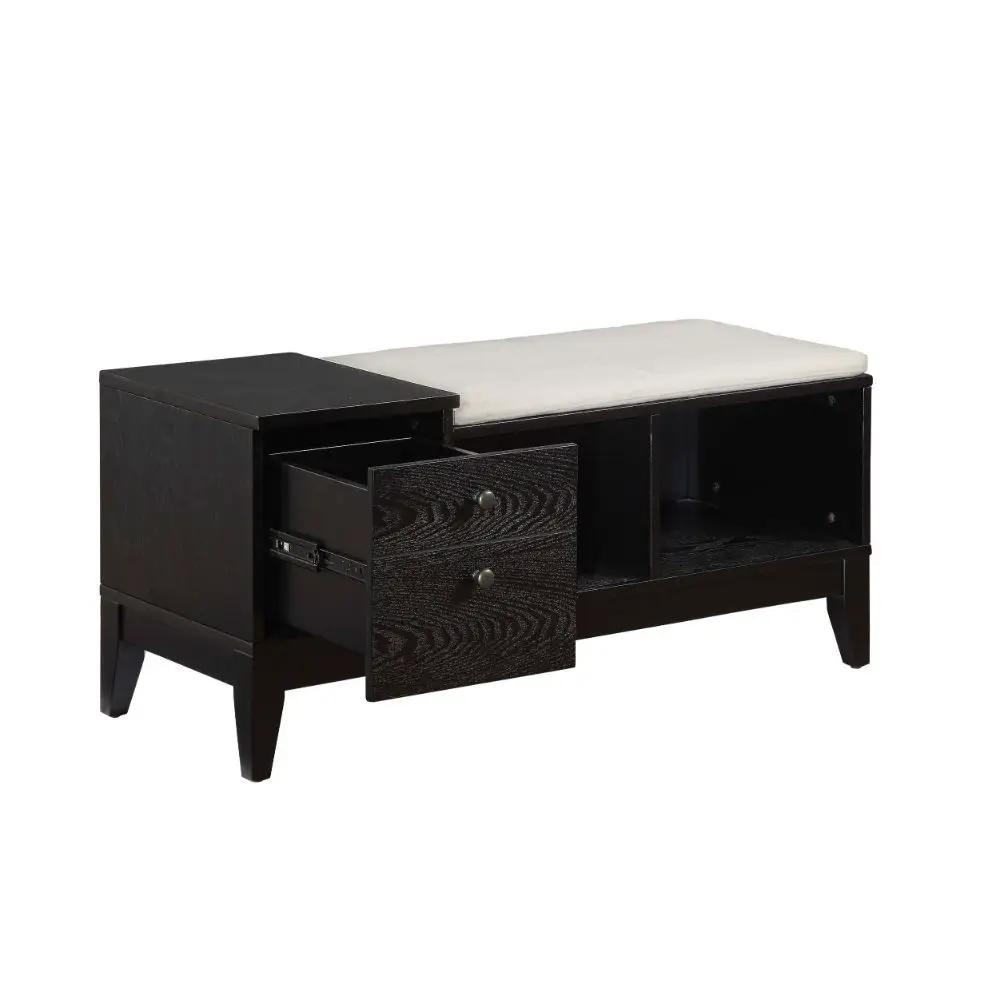 Boyet - Bench - Cream Fabric & Black by Unique Piece Furniture