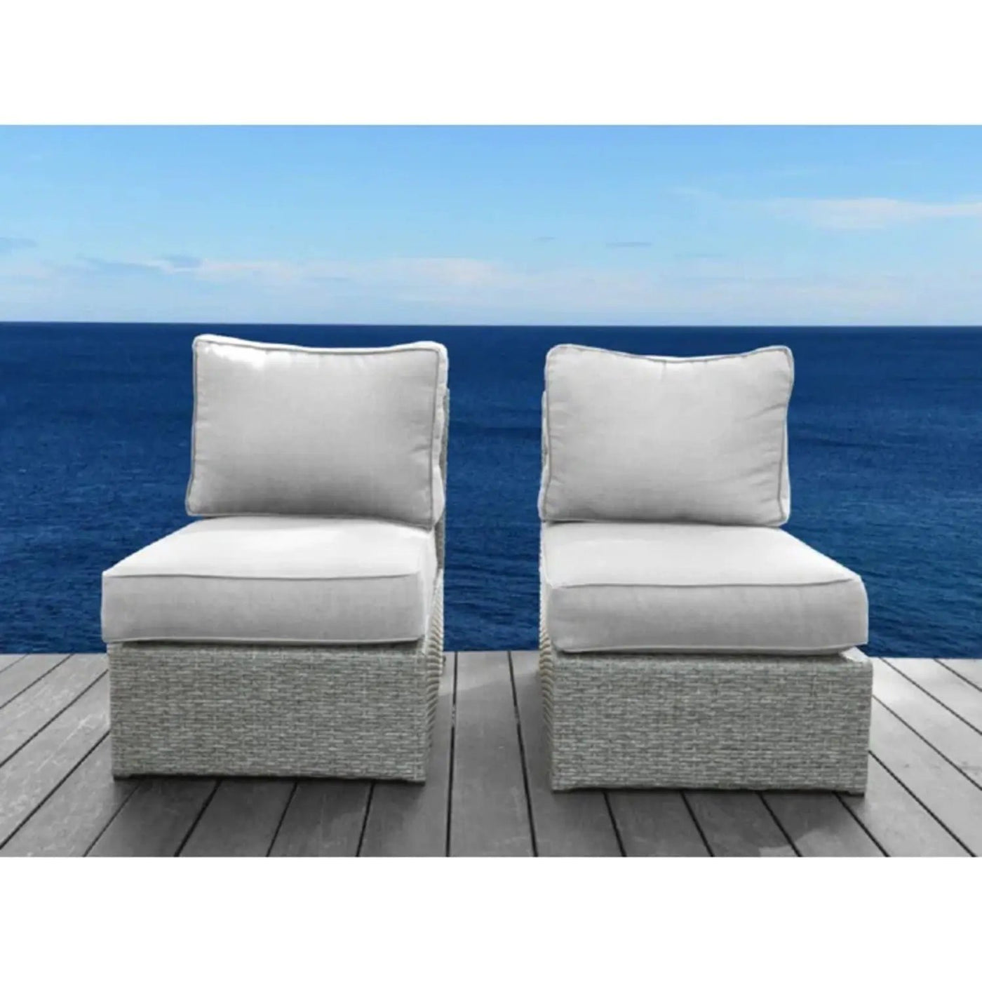Armless Patio Chair With Cushions by Unique Piece Furniture