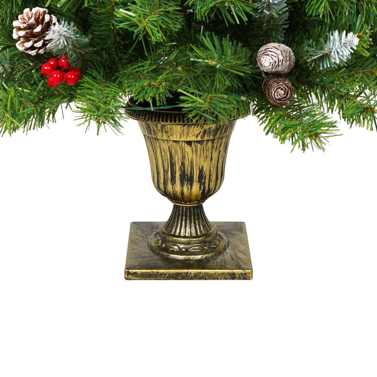 Pre-Lit Xmas Tree Artificial Christmas 3-Piece Set by HouseOfZazla