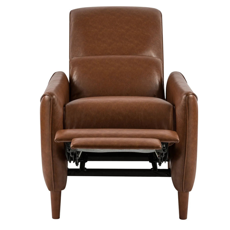 Upholstered Push Recliner Chair With Rubber Wood Legs For Living Room by HouseOfZazla