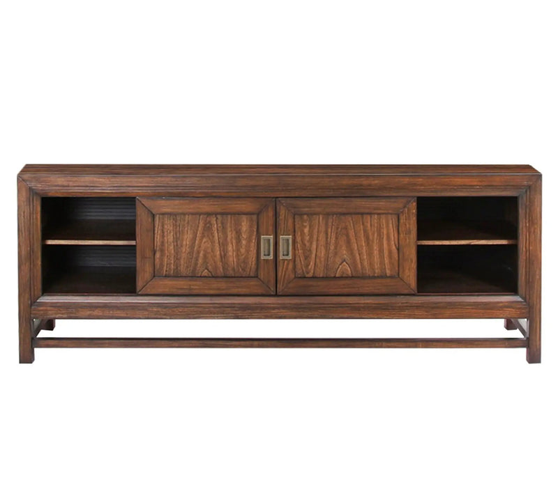 TV Stand Console, For TVs Up To 85", 2 Tone - Brown by Unique Piece Furniture