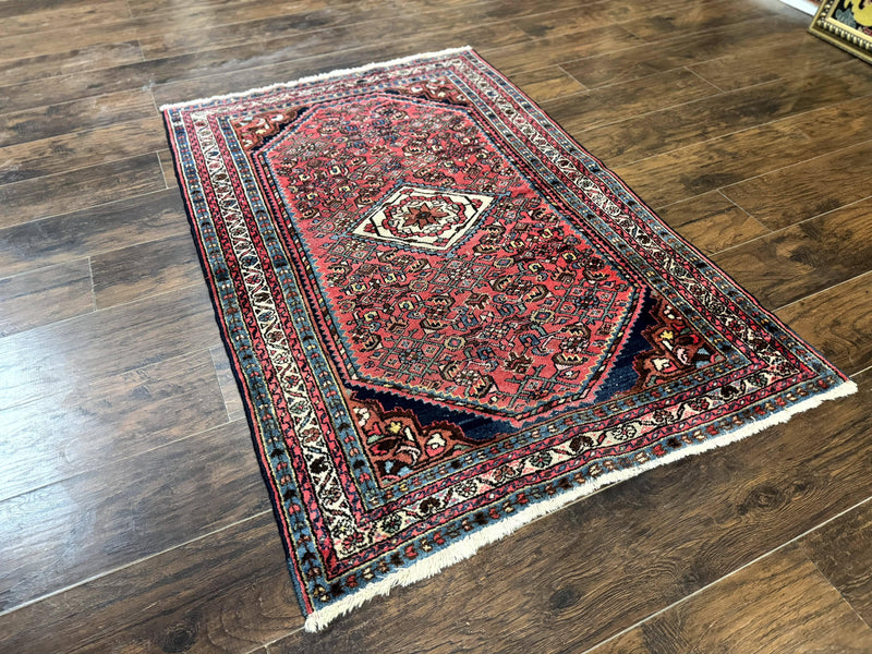 Antique Persian Tribal Rug 3.6 x 5, Hamadan Angelas Rug by Jewel Rugs