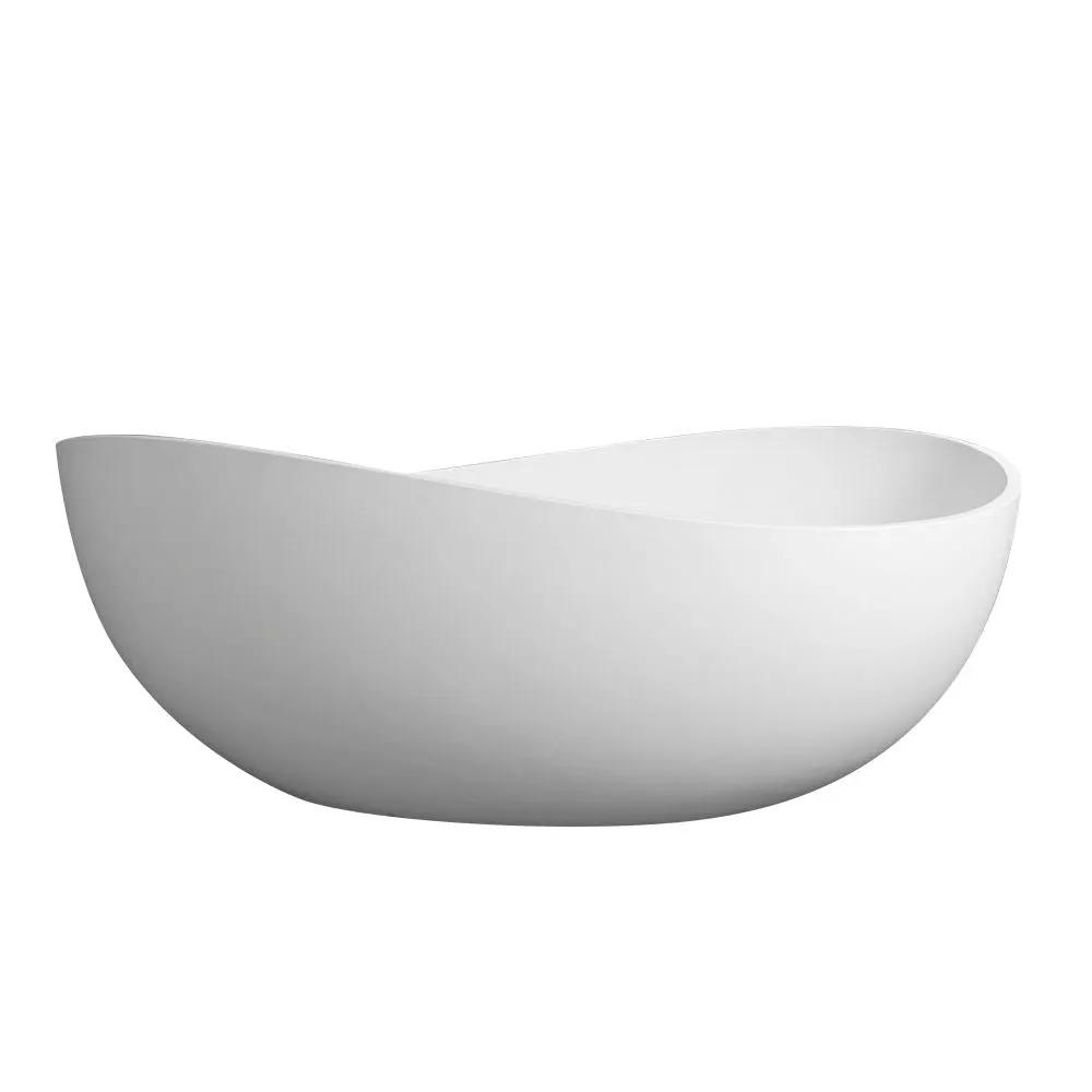 Freestanding Solid Surface Soaking Bathtub For Bathroom by HouseOfZazla