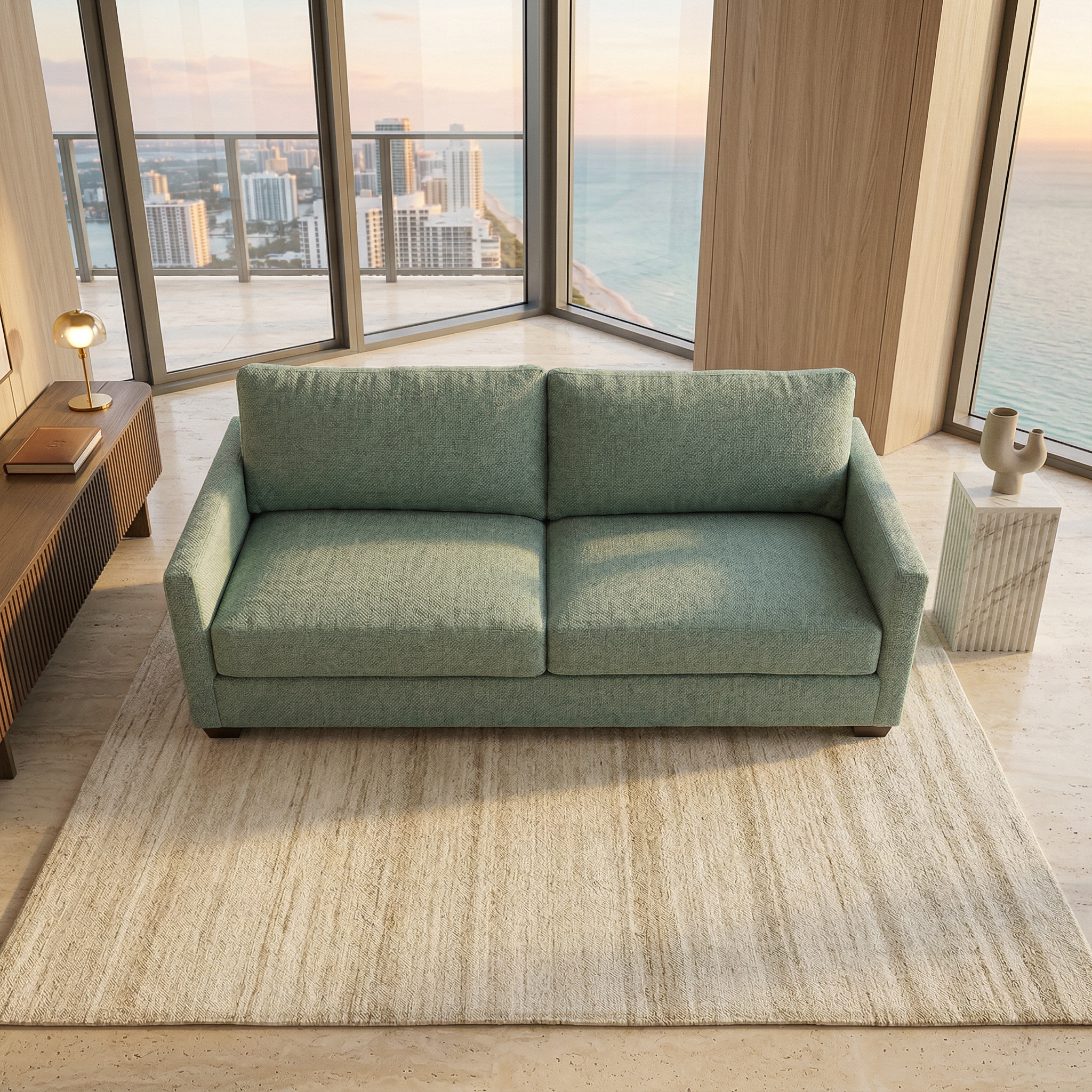 Damon Sofa – Made in USA, Custom Fabric Options by HouseOfZazla
