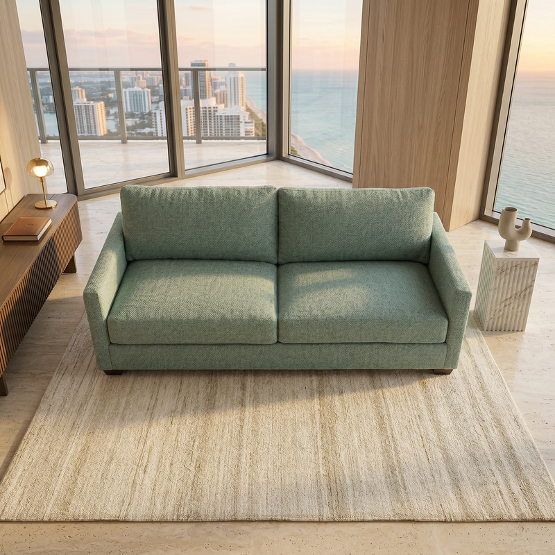 Damon Sofa – Made in USA, Custom Fabric Options by HouseOfZazla
