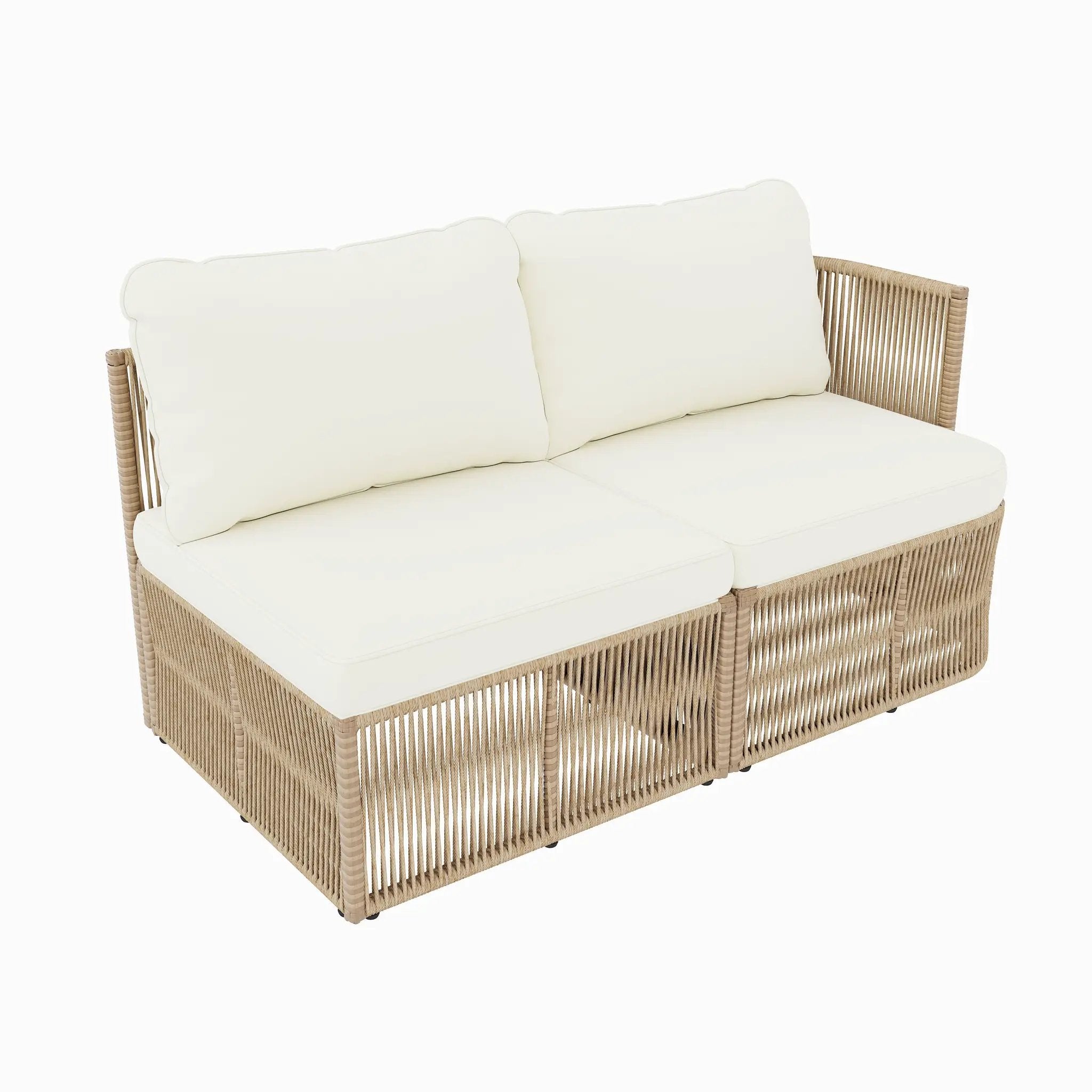 Outdoor PE Rattan Patio Furniture Set with Iron Frame by HouseOfZazla