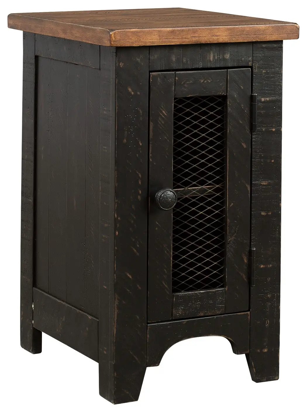 Valebeck - Chair Side End Table - Black / Brown by Unique Piece Furniture