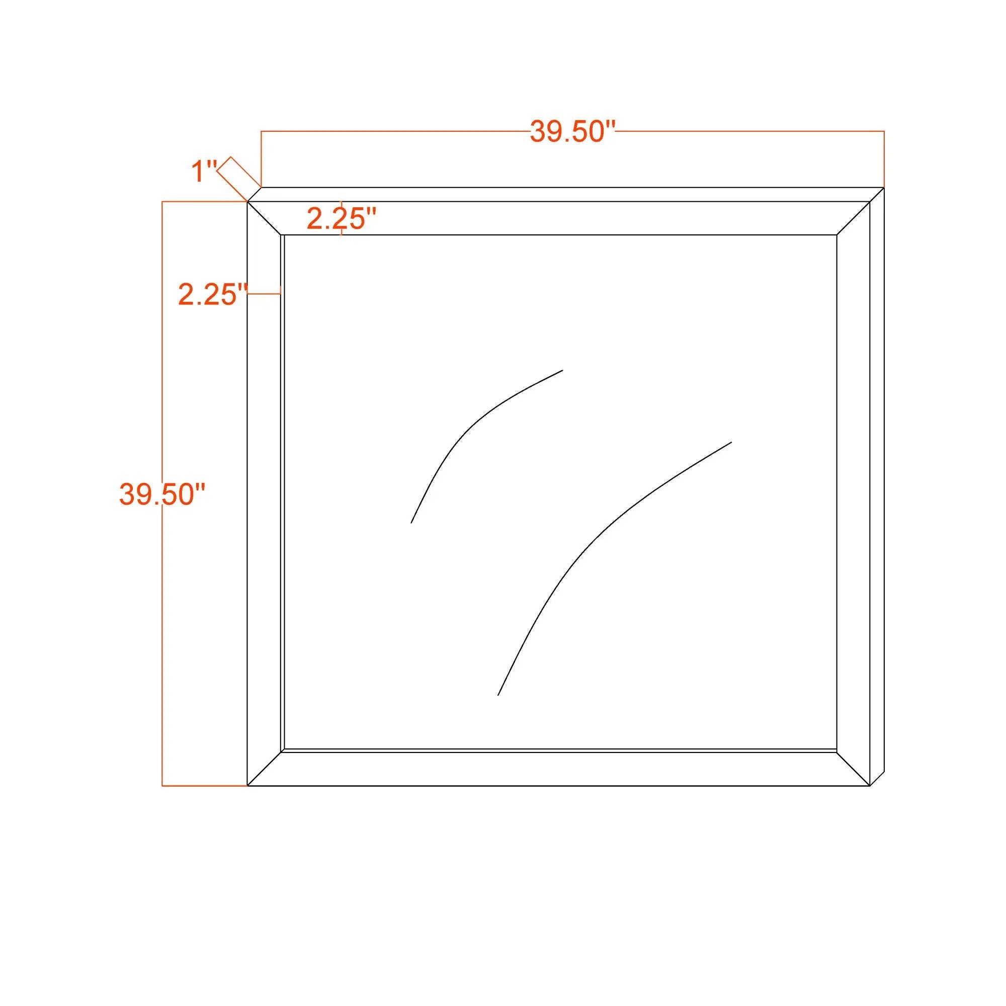 Soluto - Mirror - Gray / Black by Unique Piece Furniture