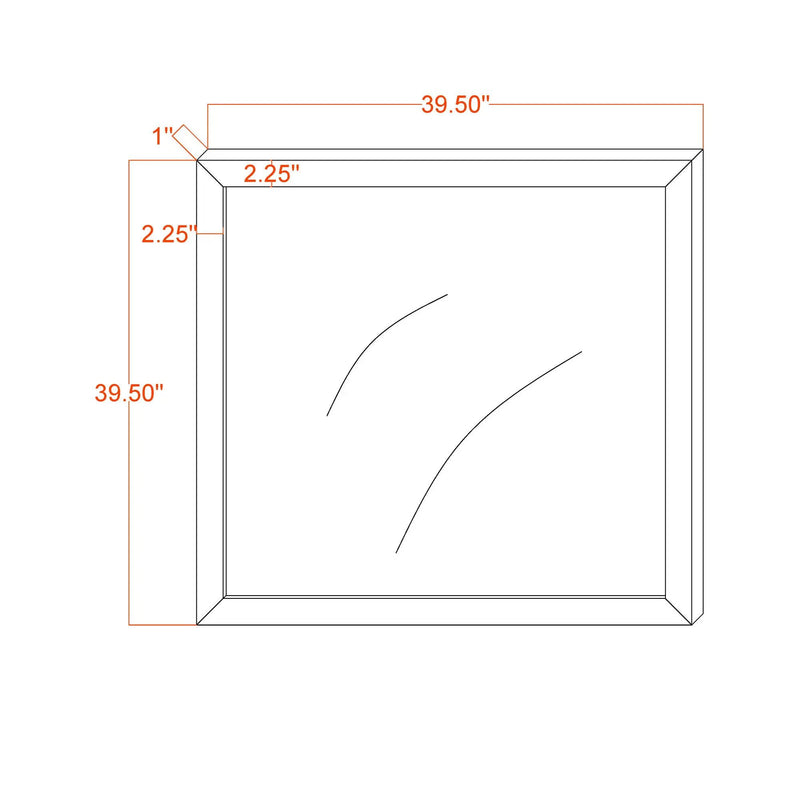Soluto - Mirror - Gray / Black by Unique Piece Furniture