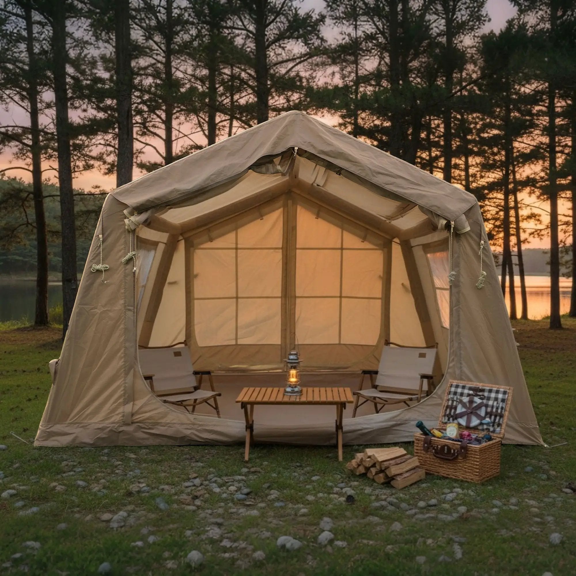 8 m² Inflatable Tents for Camping by HouseOfZazla