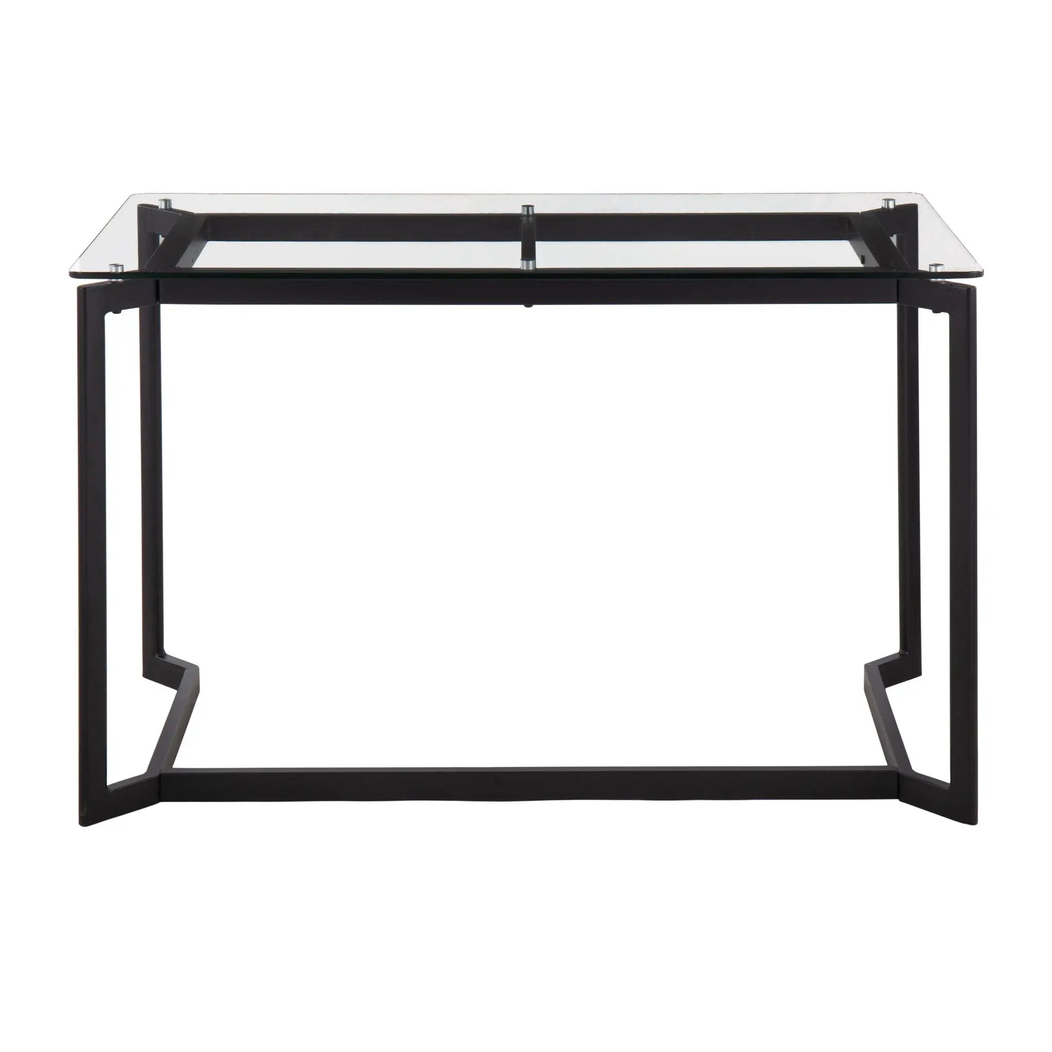 Masters - Modern Office Desk - Black / Clear by HouseOfZazla