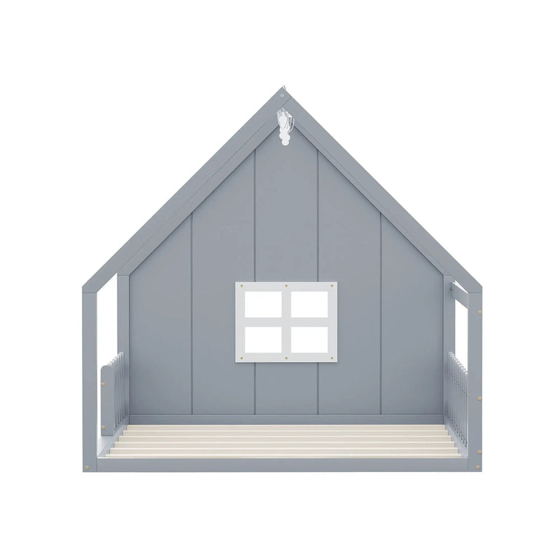 House Bed With Window And Fence by HouseOfZazla