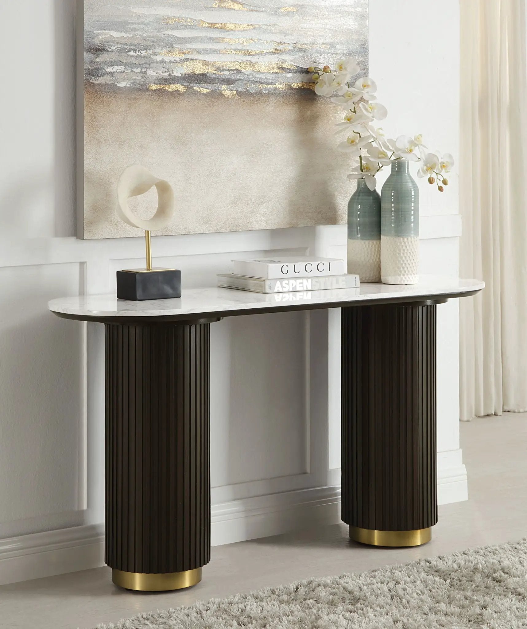 Manilla - Table With Marble Top by Unique Piece Furniture
