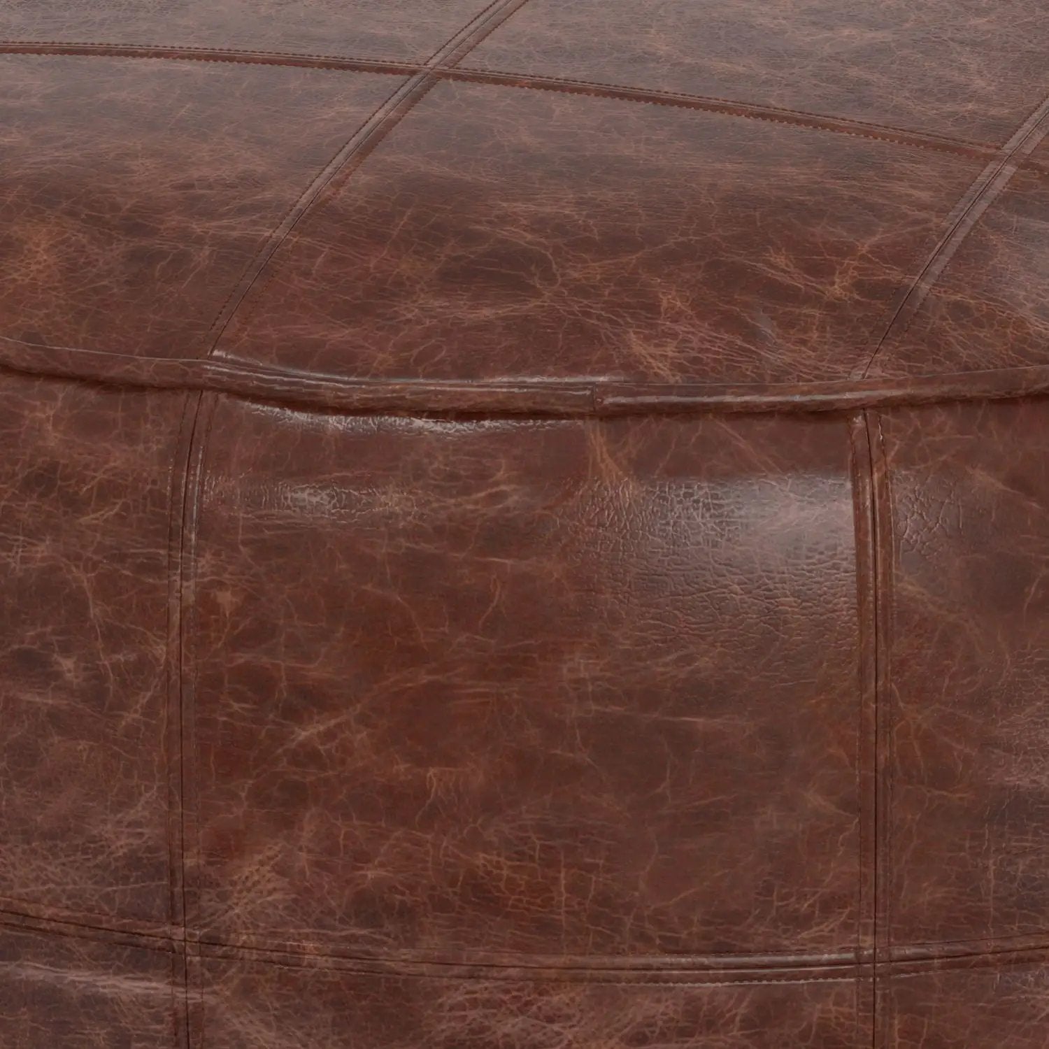Connor - Handcrafted Round Pouf by Unique Piece Furniture