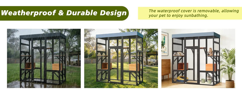 62.6" Solid Wood Pet Enclosure by HouseOfZazla