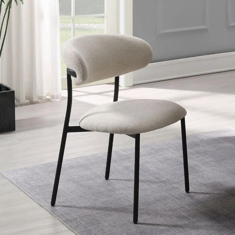 Jirina - Side Chair (Set of 2) - Beige Chenille by Unique Piece Furniture