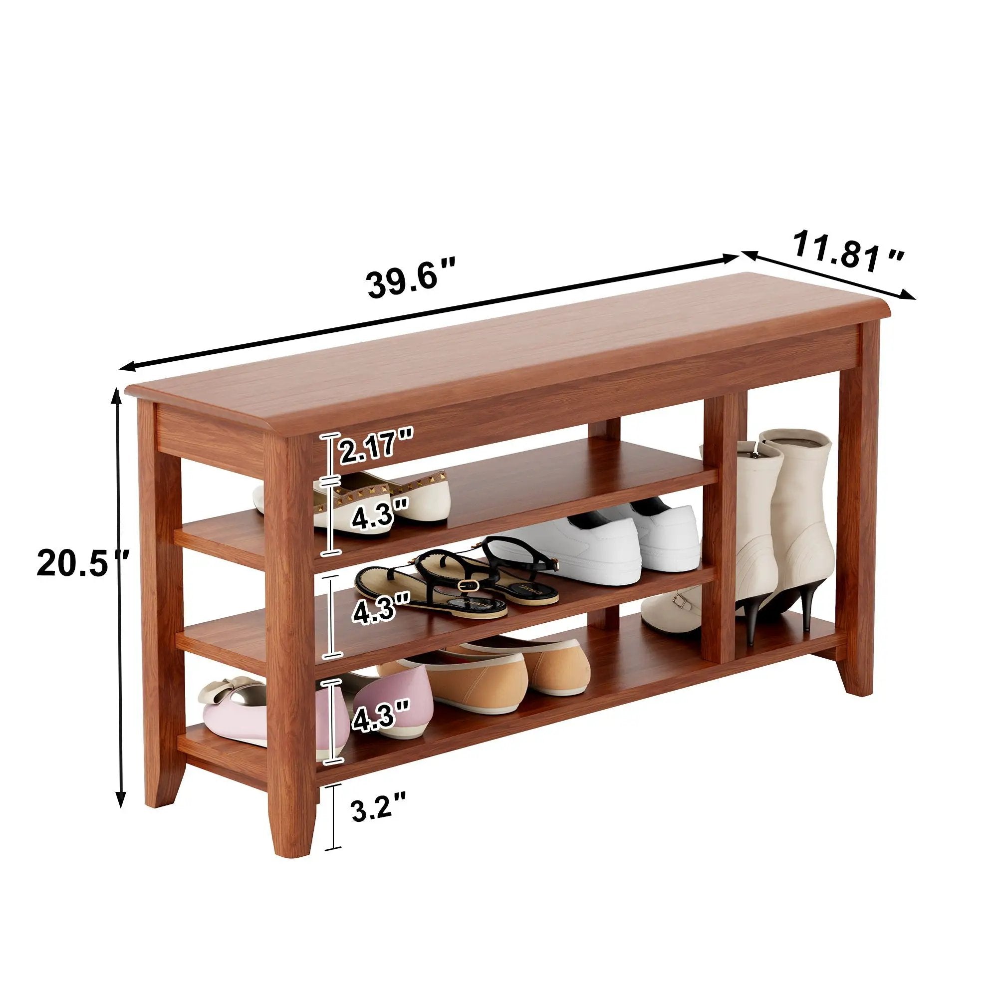 Multi Functional Double Layer Shoe Stool by Unique Piece Furniture