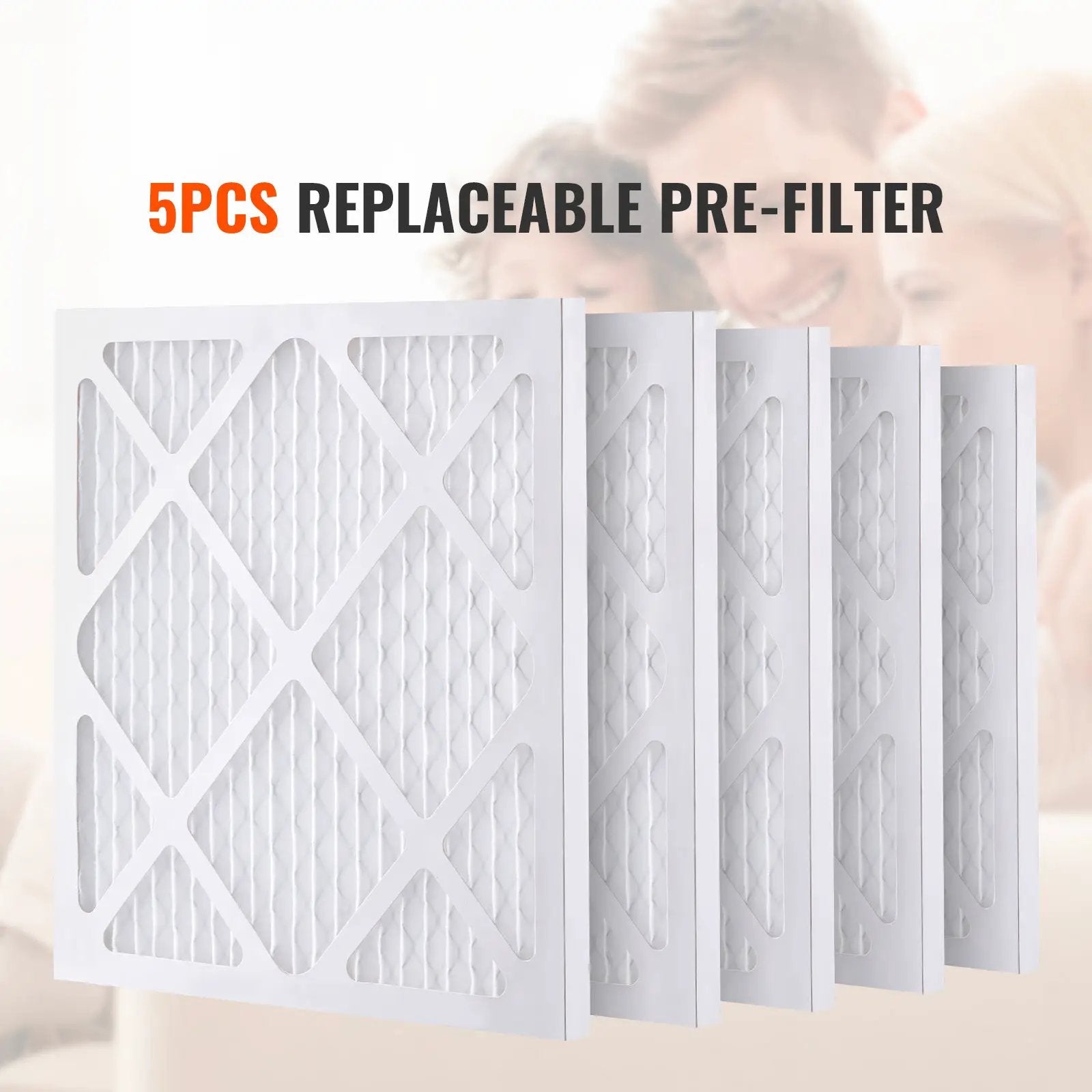 Protective Pre Filters, 5 Pack, 15.75'' x 15.75'' Air Filter Replacement by HouseOfZazla
