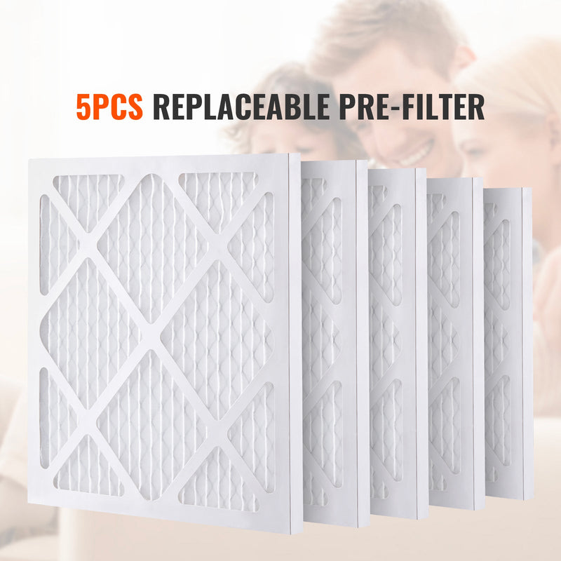 Protective Pre Filters, 5 Pack, 15.75'' x 15.75'' Air Filter Replacement by HouseOfZazla