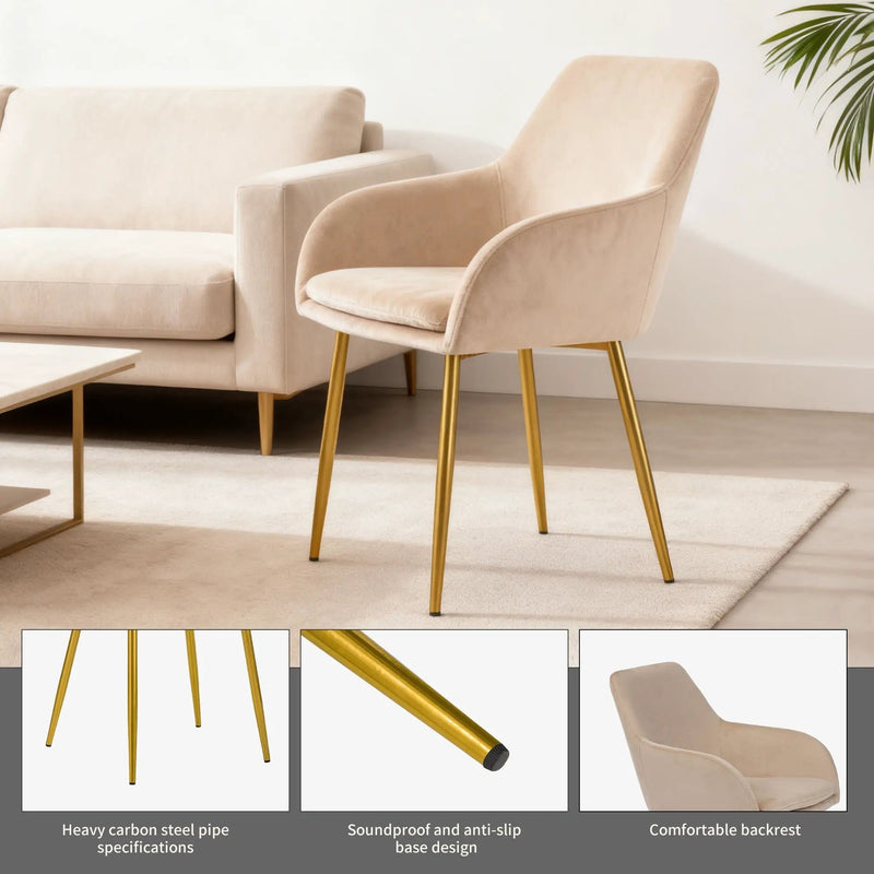 Dining Chair Set For Dining Rooms (Set of 2) - Beige by Unique Piece Furniture