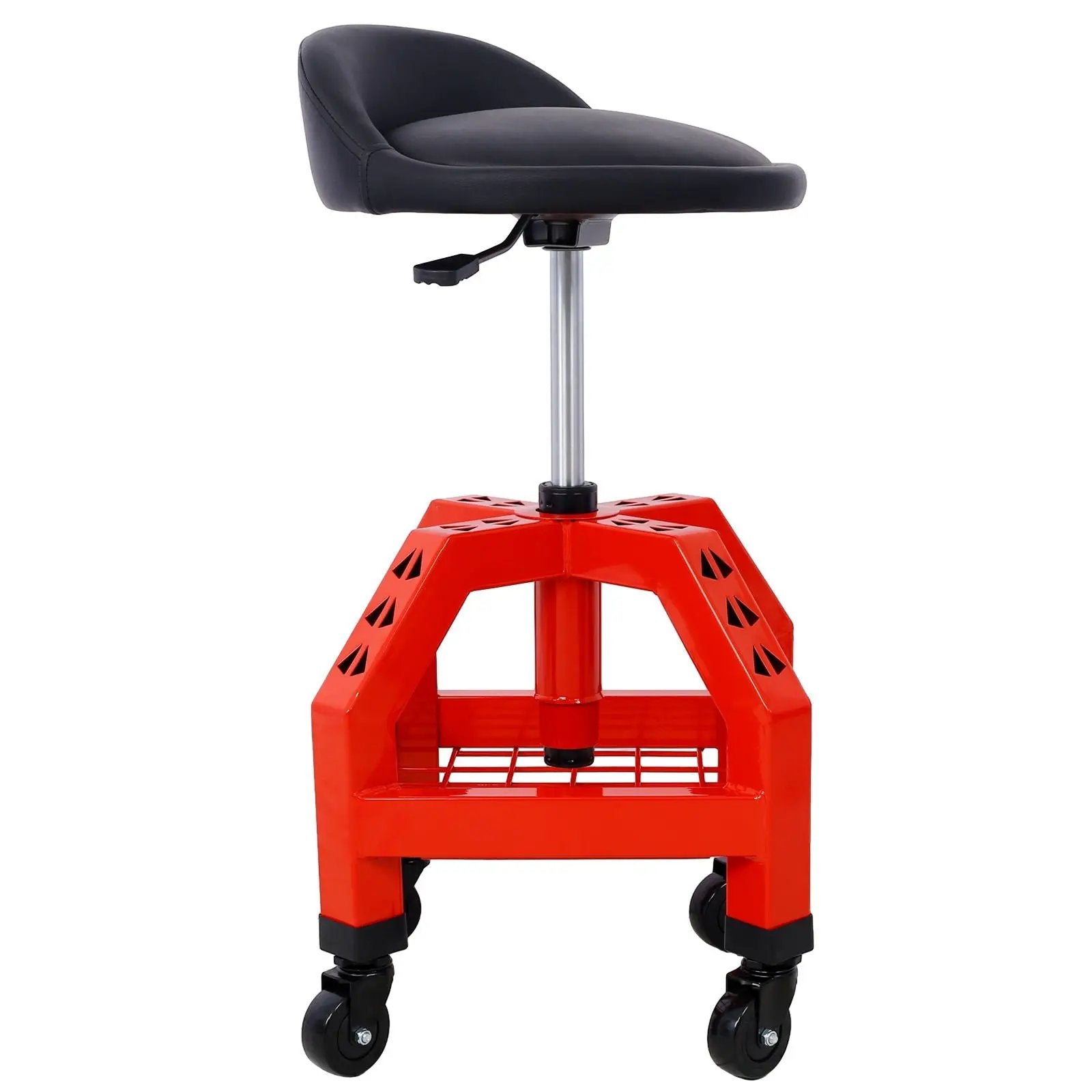 Pneumatic 360 Degree Swivel Stool, Mechanics Rolling Creeper Seat, Heavy Duty Rolling Mechanics Stool, Shop Stool With Casters by HouseOfZazla