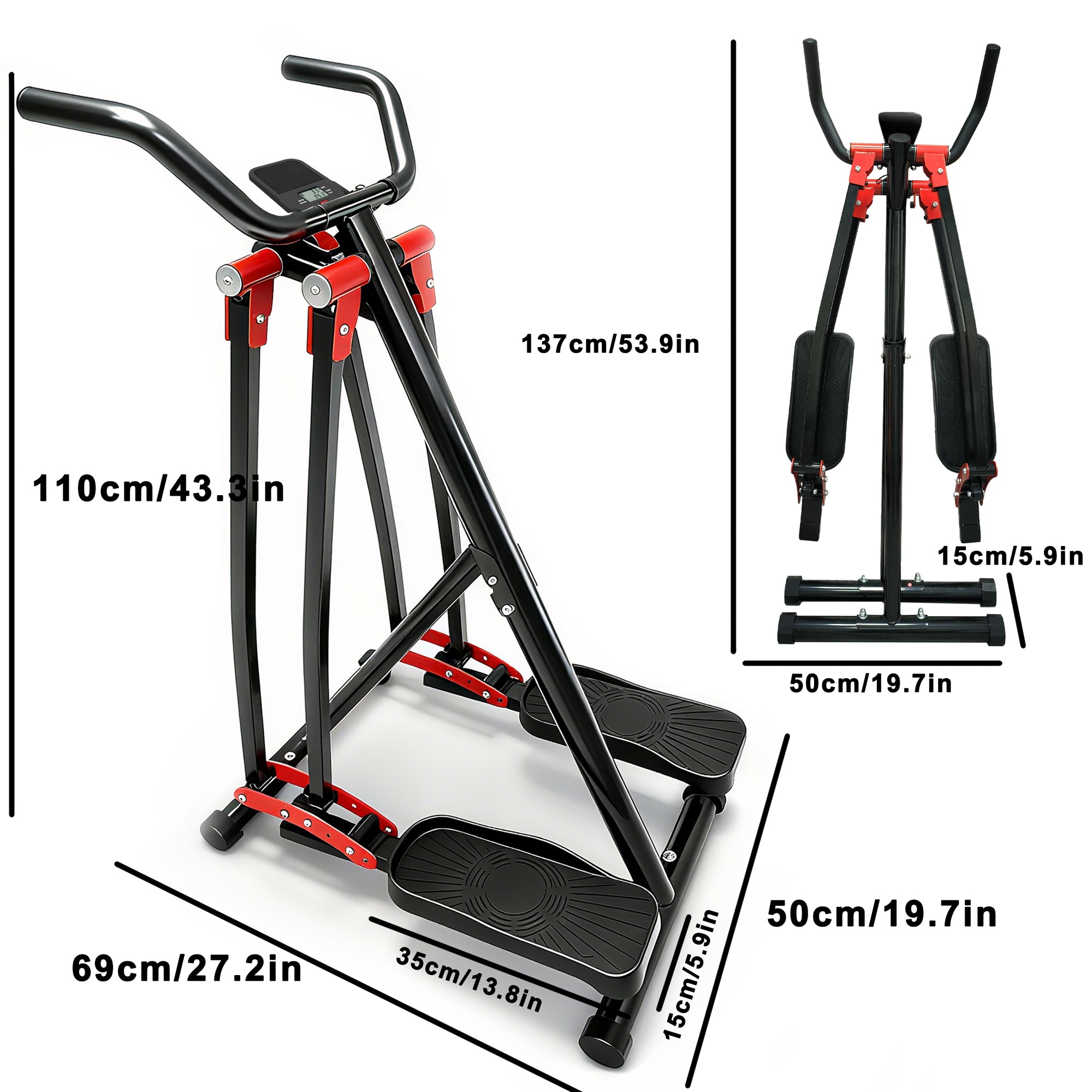 Air Walking Elliptical Machine - Foldable Cardio Cross Trainer by HouseOfZazla