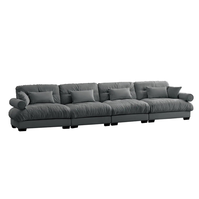 Super Comfort Oversized Modular Sectional Sofa, Deep Seat Convertible L Shaped Couch by Unique Piece Furniture