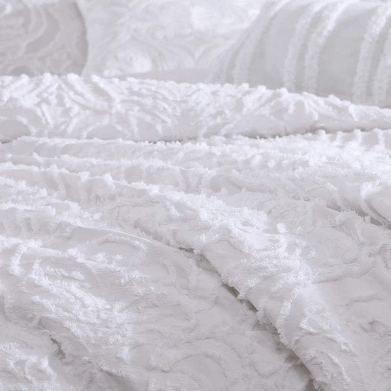 Rhapsody 6 Pc Cotton Clip Jacquard Bedding Ensemble by HouseOfZazla