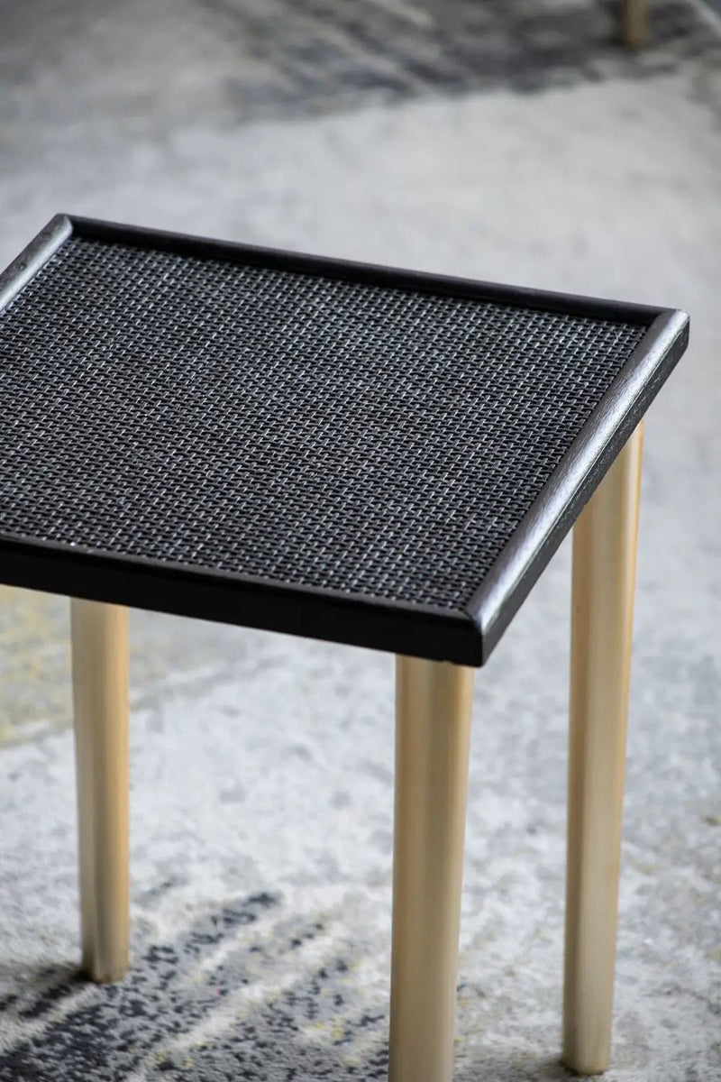 Side Tables (Set of 3) - Black / Gold by HouseOfZazla