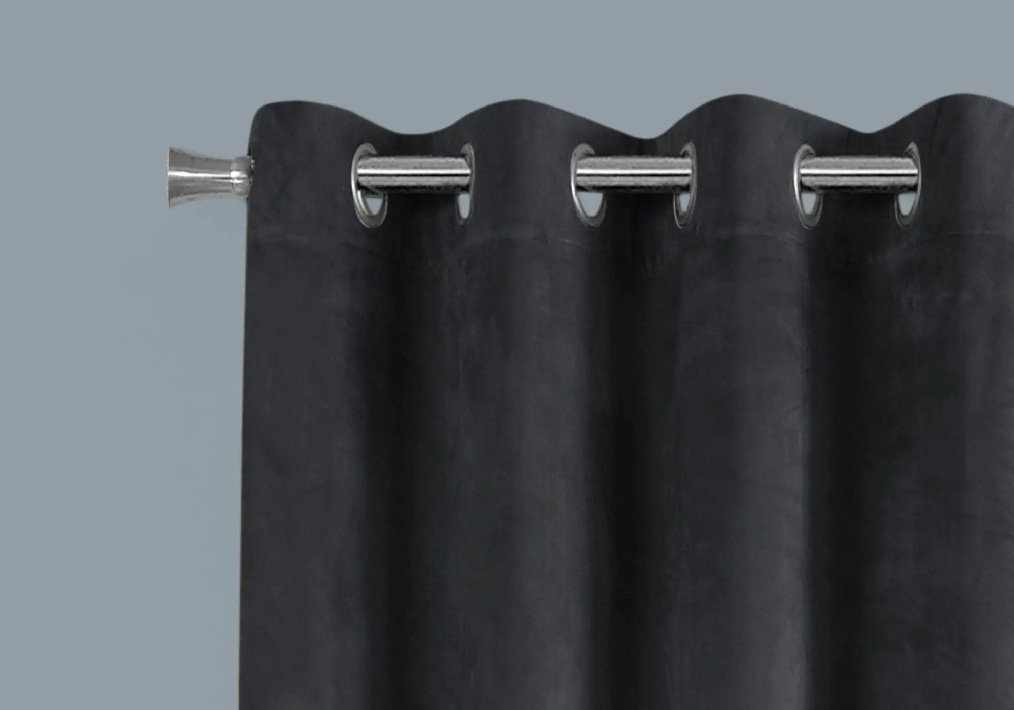 2 Pieces Set Room Darkening Curtain Panels with Grommet - Contemporary Style by HouseOfZazla