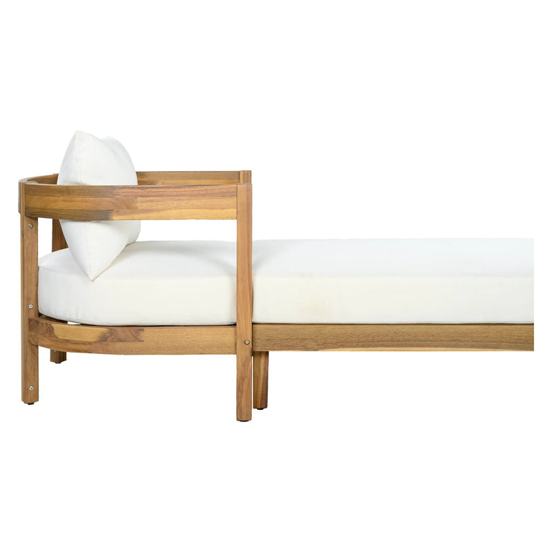 78" Acacia Wood Outdoor Chaise Lounge Chair by HouseOfZazla