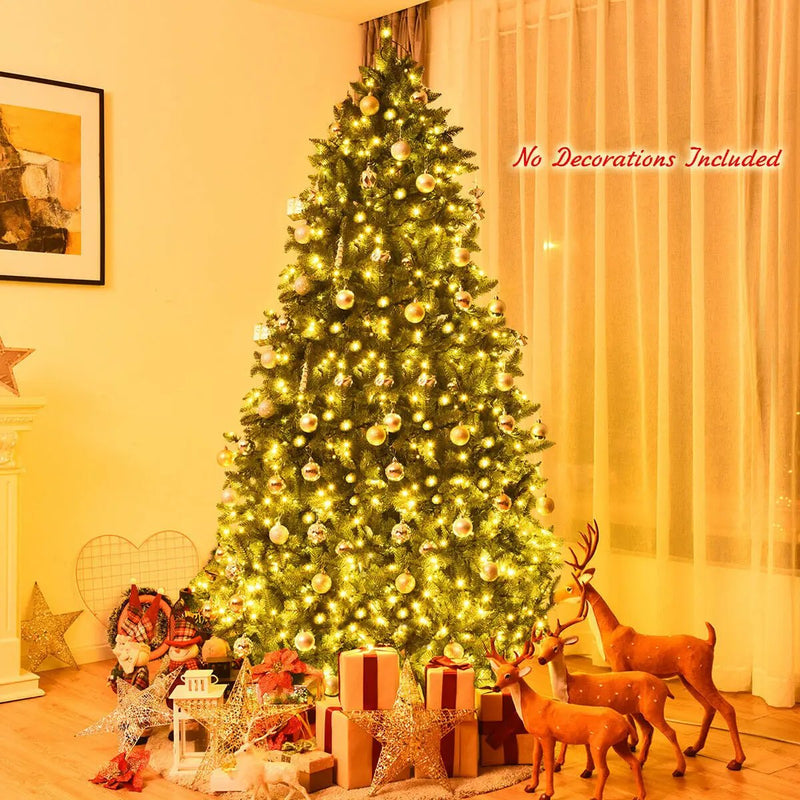 7.5 Feet Artificial Fir Christmas Tree with LED Lights and 1968 Branch Tips by DirectDeals