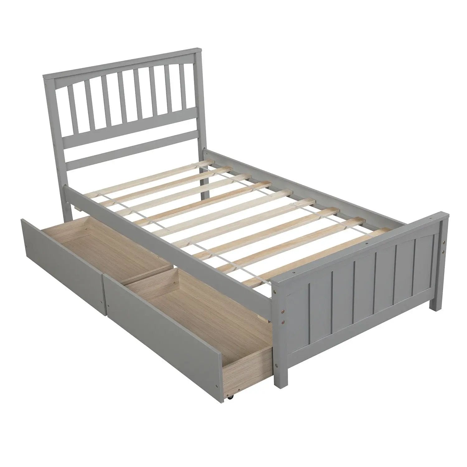 Platform Bed With Two Drawers by Unique Piece Furniture