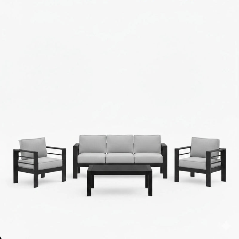 Outdoor Patio Set, All-Weather With Thick Cushions by HouseOfZazla