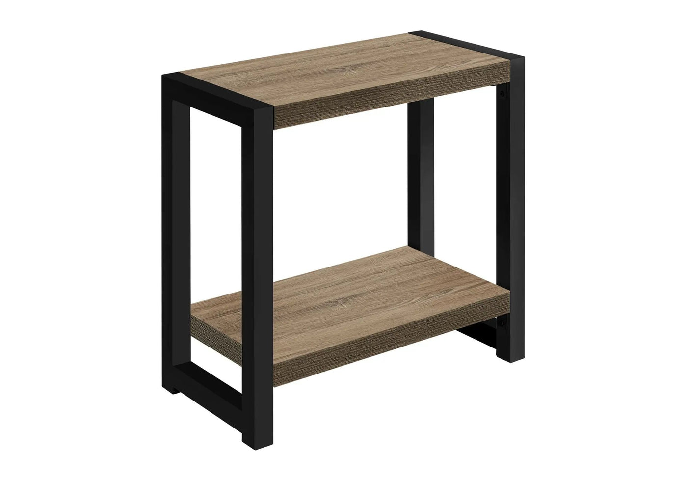 Accent Side Table Narrow Small 2-Tier Contemporary Modern by HouseOfZazla