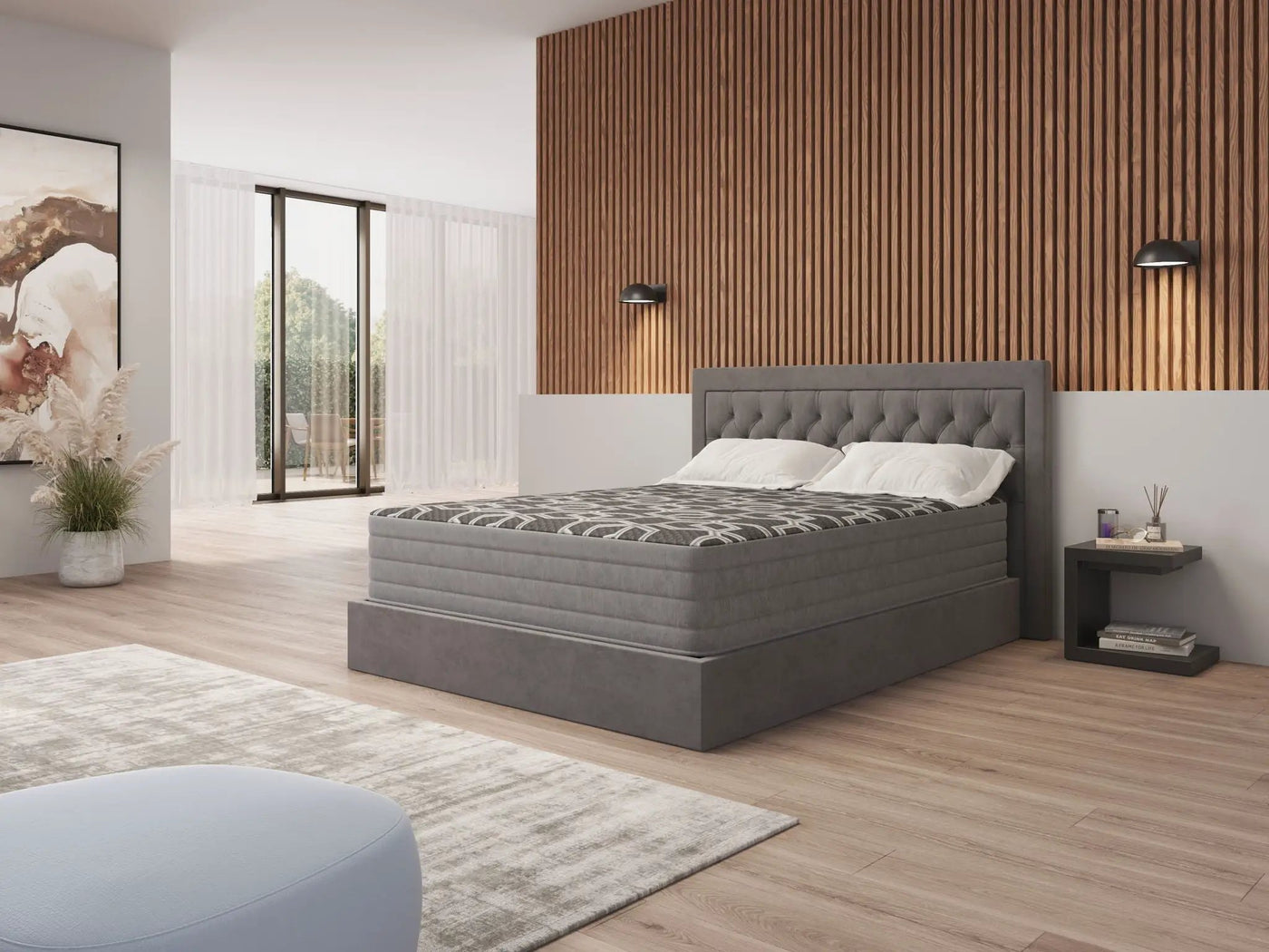 12" Smooth Top Foam, Medium Plush Mattress by Unique Piece Furniture