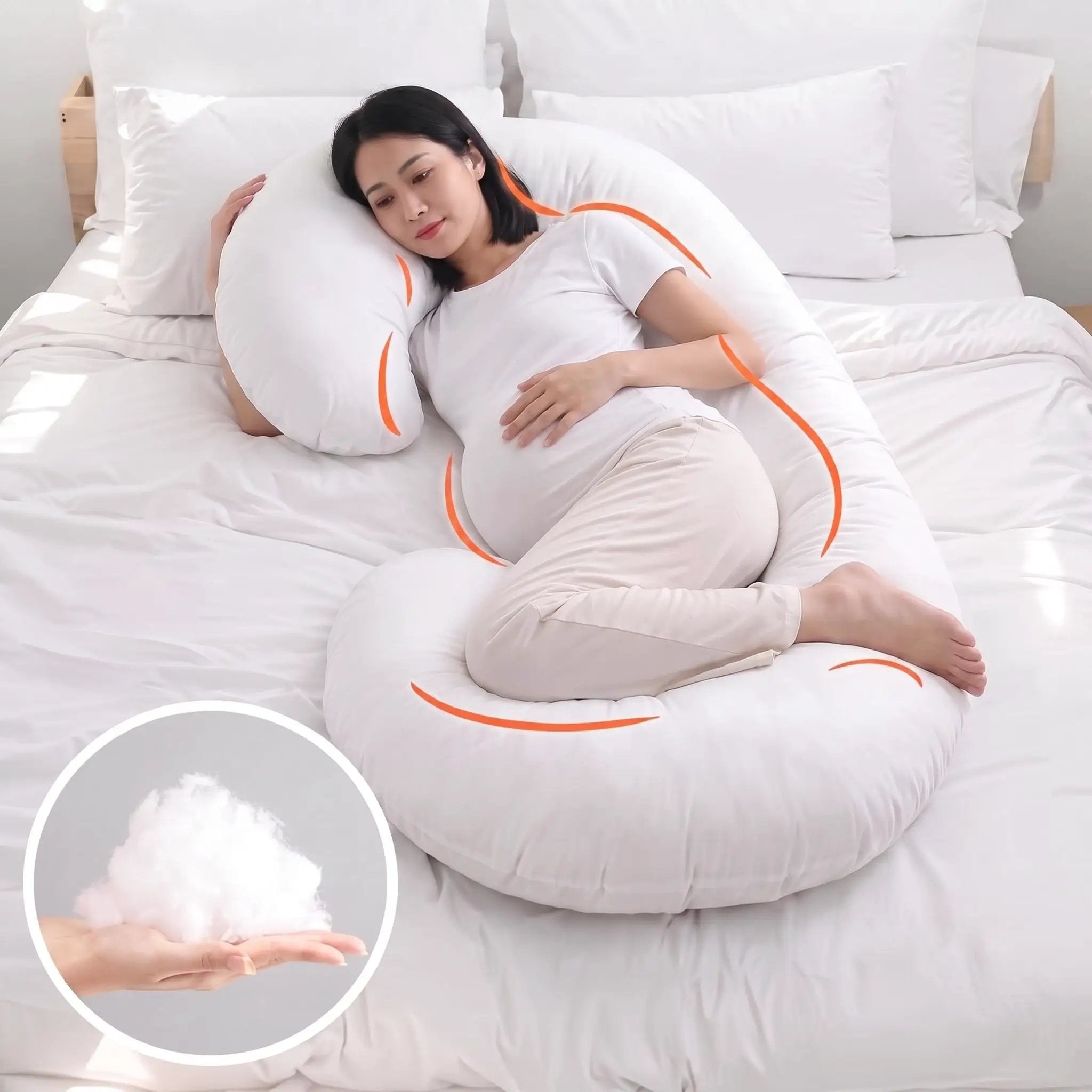 C-Shape Pregnancy Body Pillow by HouseOfZazla