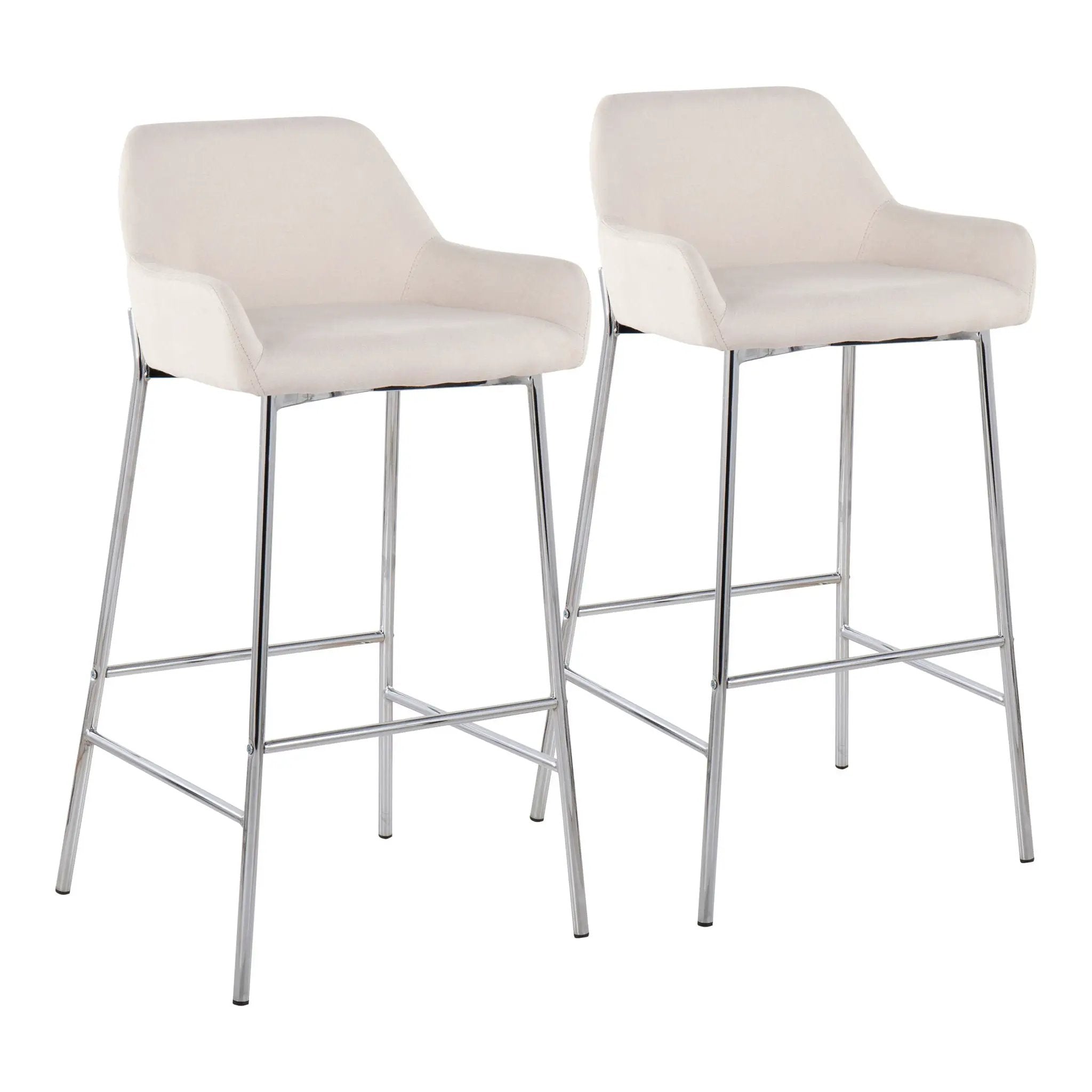 Daniella - Contemporary Fixed Height Bar Stool (Set of 2) by HouseOfZazla