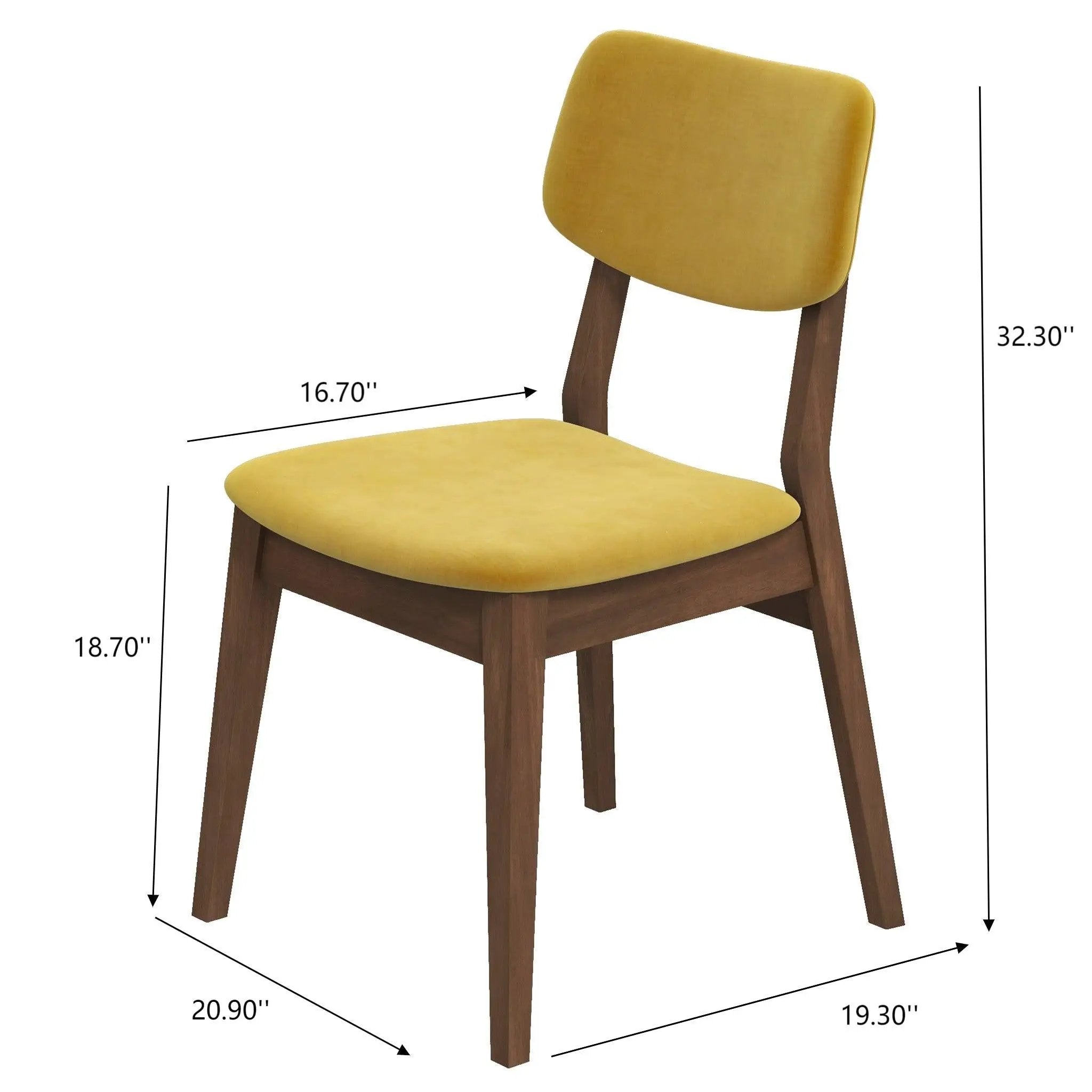 Carlos - Solid Back Side Chair (Set of 2) by Unique Piece Furniture