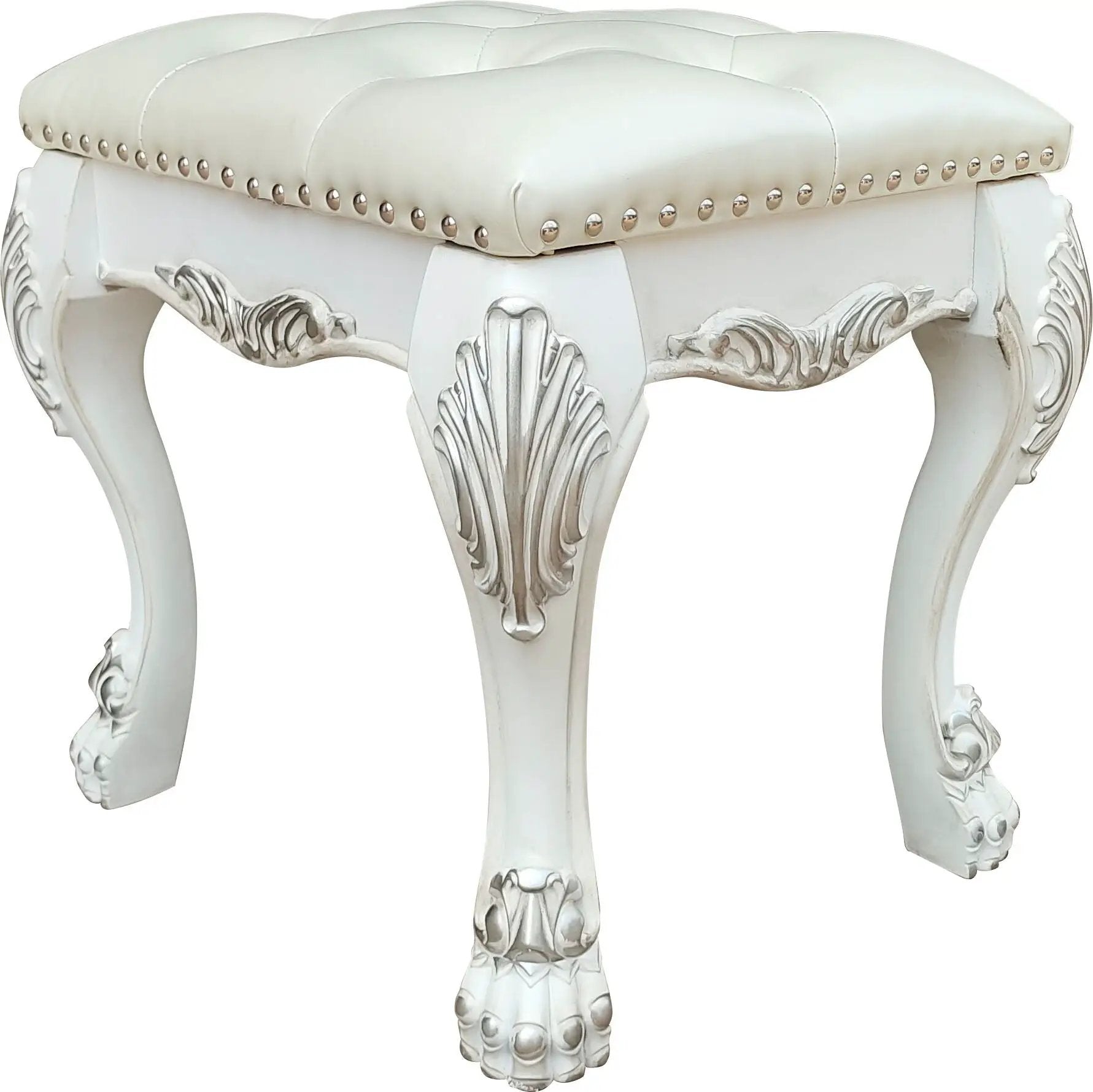 Dresden II - Vanity Stool - Bone White by HouseOfZazla