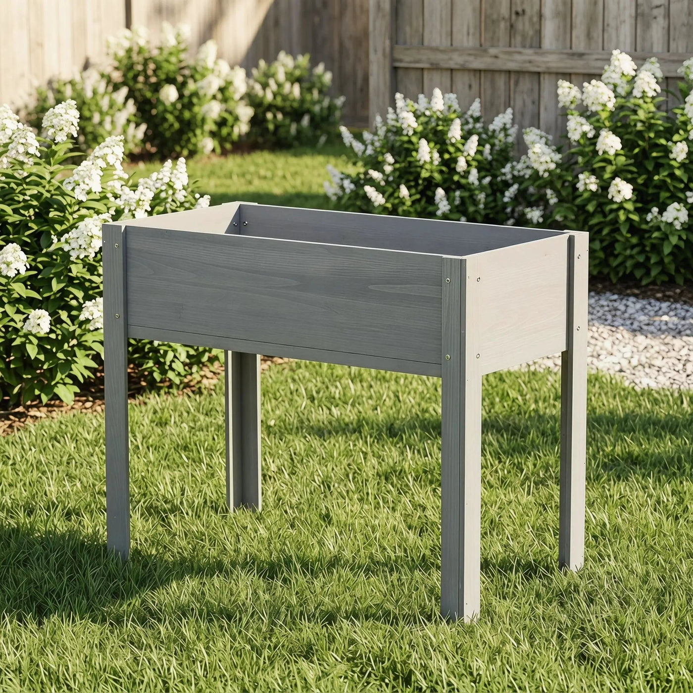 Raised Garden Bed With Legs, Elevated Planter Box For Outdoor Plants by Unique Piece Furniture